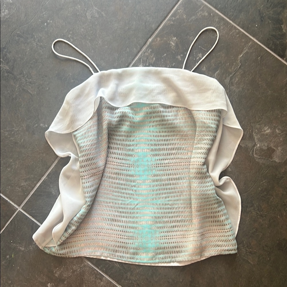 Armani Exchange y2k ruffle cami